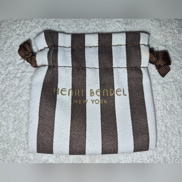 Henri Bendel Silver Tone Cream Enamel Link Chain Bracelet 7.5 - Picture 3 of 8